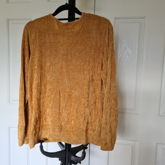 Vintage Style Stretchable S-M Yellow Brown Bodycon Maxi Floral Longsleeve Blouse - Picture 9 of 9